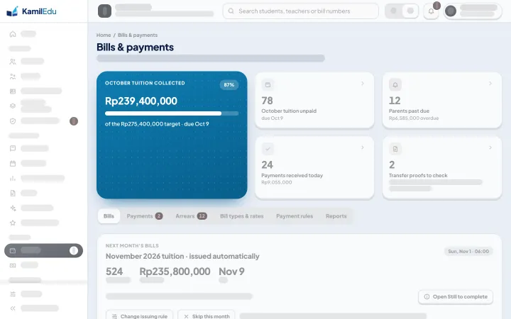 School finance in the desktop version